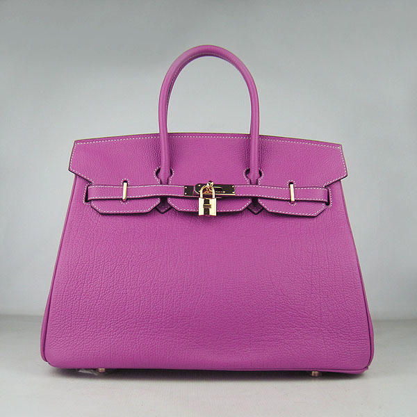 High Quality Fake Hermes Birkin 35CM Togo Leather Bag Peachblow 6089 - Click Image to Close